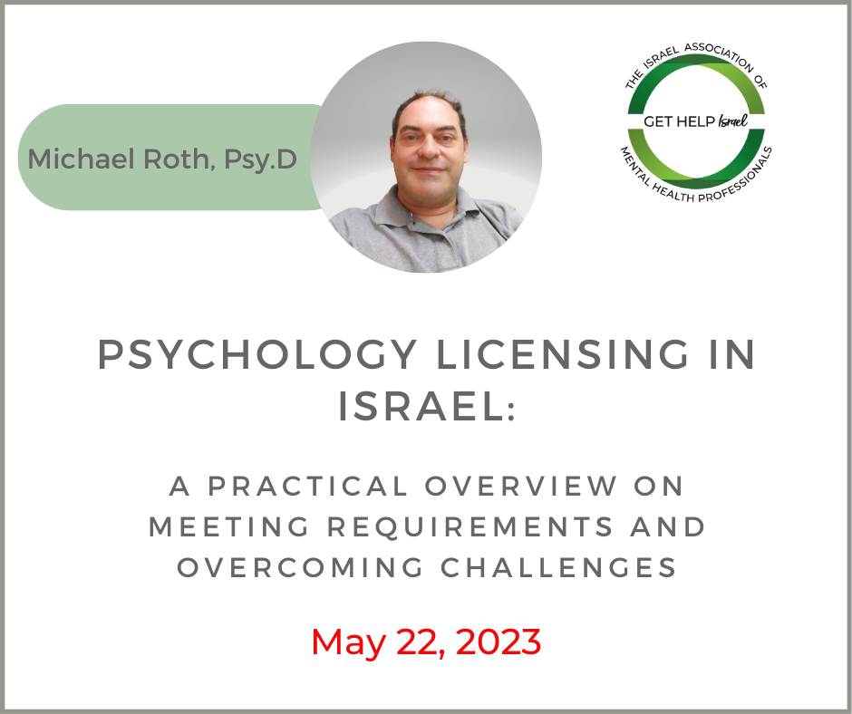 Psychology Licensing in Israel